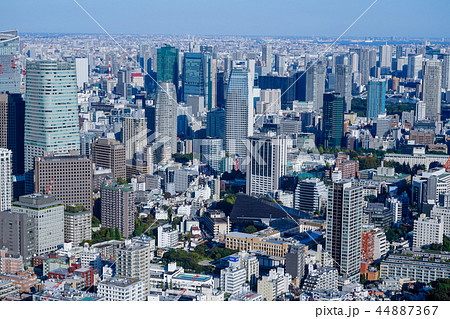 東京　大都市風景　汐留シオサイ 44887367