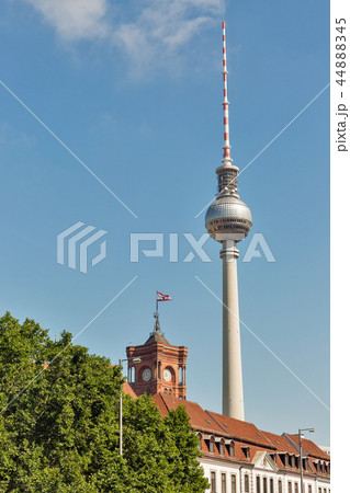 Cityscape with TV tower in Berlin, Germany. 44888345
