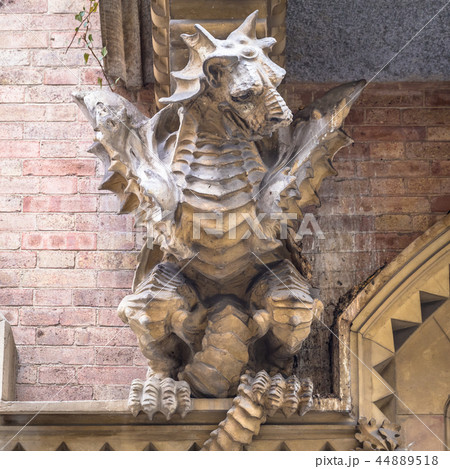 TURIN, ITALY - Dragon on Victory Palace facade 44889518