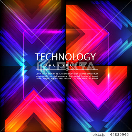 Set of abstract technology web banner. Set of abstract technology web banner. 44889946