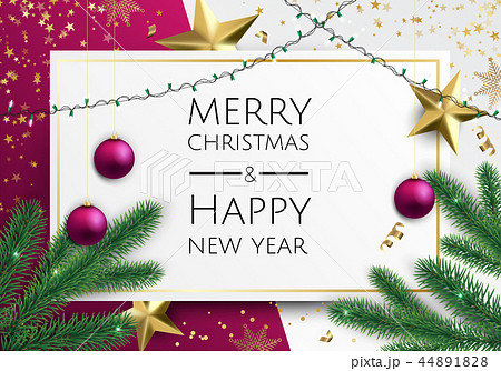 Vector Merry Christmas  background  44891828