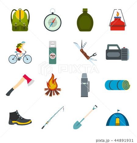 Camping flat icons Camping flat icons 44891931