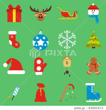16 christmas flat icons set 16 christmas flat icons set 44892013