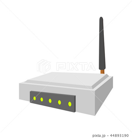 Wi Fi Router Cartoon Iconのイラスト素材