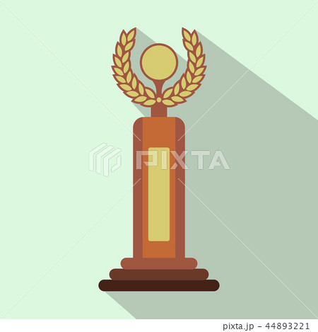 Goblet flat icon with shadow 44893221