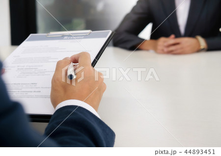 Business situation, job interview concept. Business situation, job interview concept. 44893451
