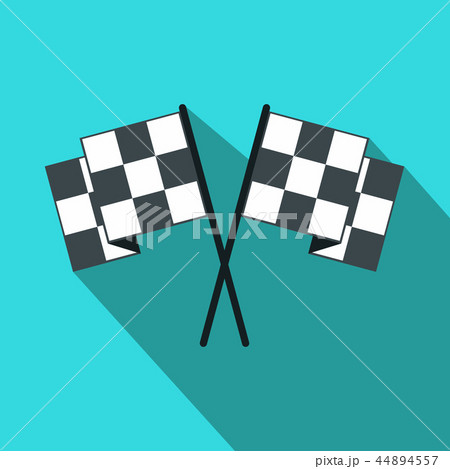 Finishing flags flat icon Finishing flags flat icon 44894557