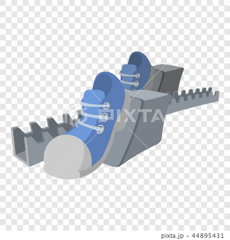 Running starting blocks illustration Running starting blocks illustration 44895431