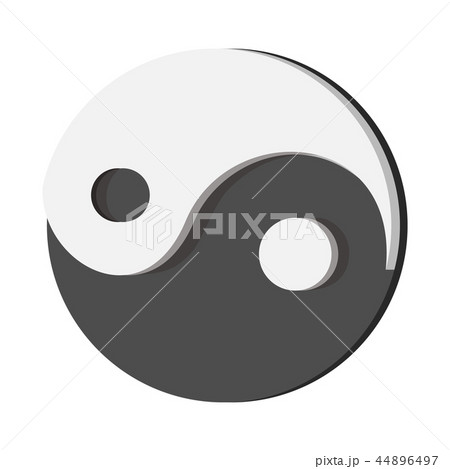 Ying yang cartoon icon Ying yang cartoon icon 44896497