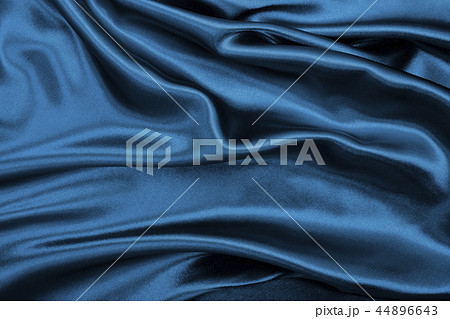 Smooth elegant blue silk or satin luxury cloth  44896643