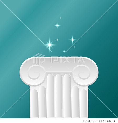 Vector Exhibit museum pillar with Light and empty space 44896833