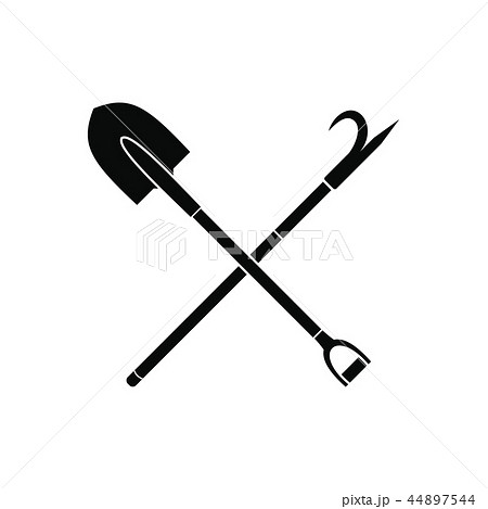 Shovel and scrap icon  44897544