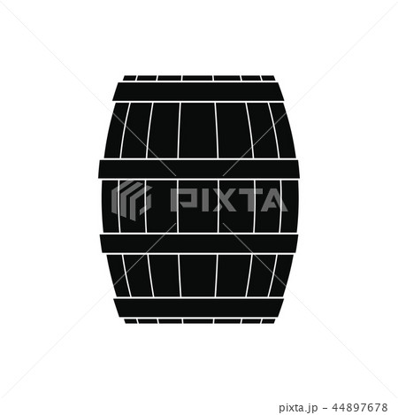 Barrel with honey black simple icon Barrel with honey black simple icon 44897678