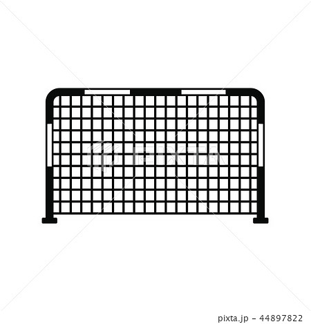 Soccer goal black, simple icon  44897822