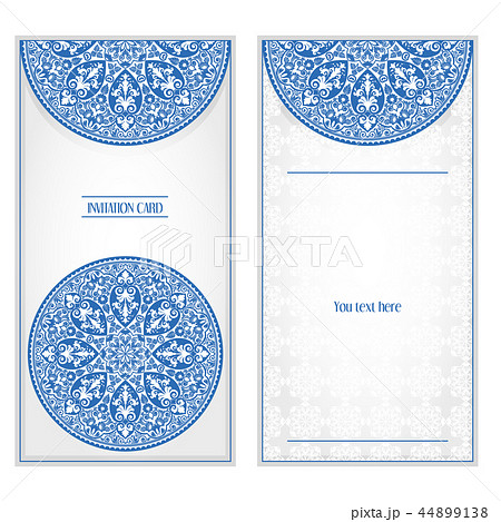 Invitation in European style, floral ornament 44899138
