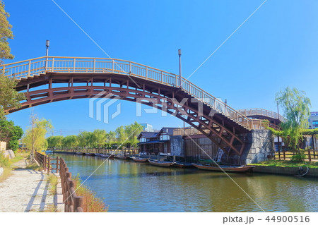 水郷潮来あやめ園の水雲橋 水郷潮来あやめ園の水雲橋 44900516
