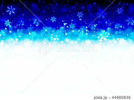 雪柄紺キラキラ背景のイラスト素材