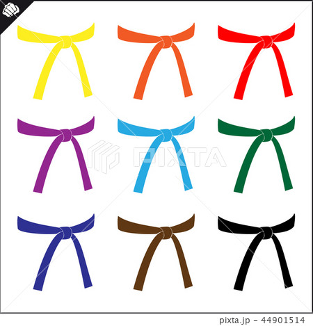 Martial arts. Karate fighter silhouette scene.  44901514