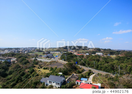 銚子市犬吠埼灯台付近を空撮 44902176