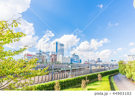 秋晴れの品川インターシティー周辺の都市風景 秋晴れの品川インターシティー周辺の都市風景 44903102