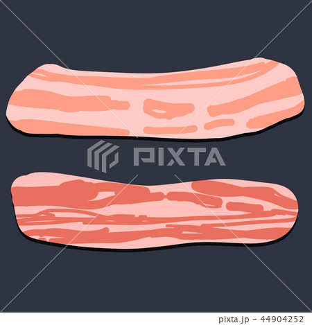 生肉 肉 ベーコンのイラスト素材