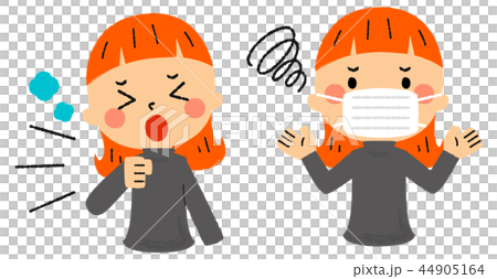 A woman with a cold - Stock Illustration [44905164] - PIXTA