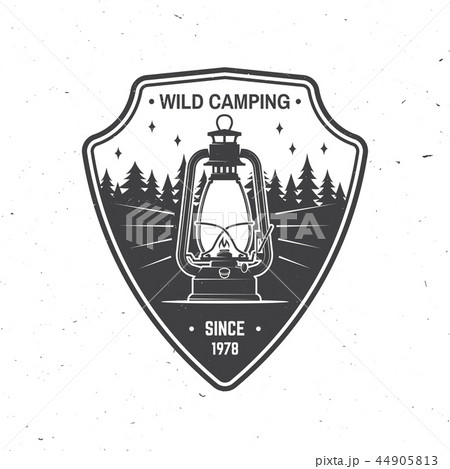 Wild camping. Vector illustration. Concept for shirt or logo, print, stamp or tee. 44905813