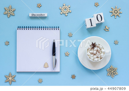 December 10 cup cocoa marshmallow empty notepad December 10 cup cocoa marshmallow empty notepad 44907809