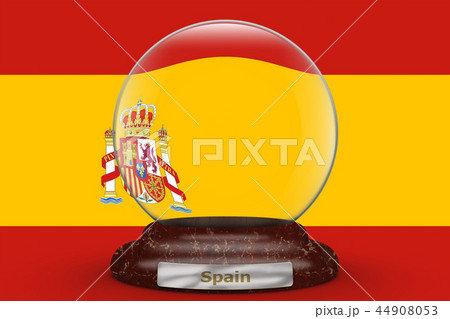 Flag of Spain on snow globe Flag of Spain on snow globe 44908053