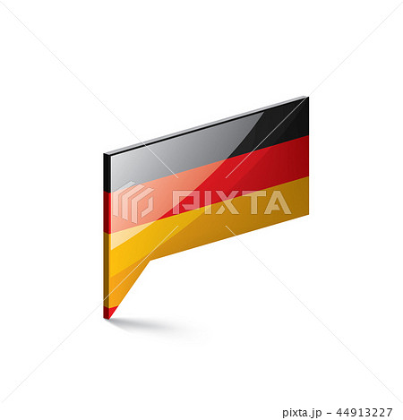 Germany flag, vector illustration on a white background Germany flag, vector illustration on a white background 44913227