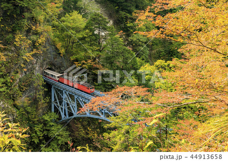 黒部峡谷 トロッコ鉄道 黒部峡谷 トロッコ鉄道 44913658