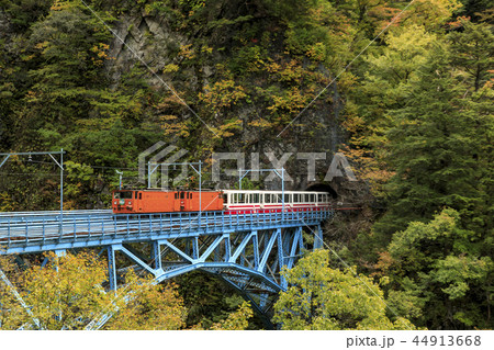 黒部峡谷　トロッコ鉄道 44913668