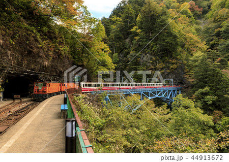 黒部峡谷 トロッコ鉄道 黒部峡谷 トロッコ鉄道 44913672