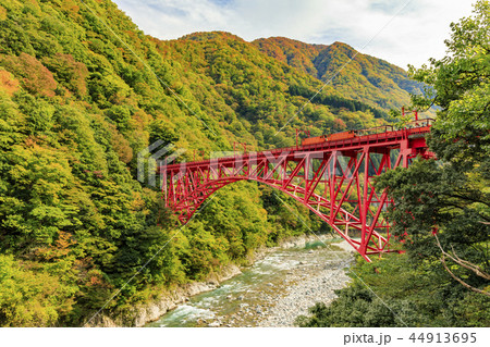 黒部峡谷 トロッコ鉄道 黒部峡谷 トロッコ鉄道 44913695