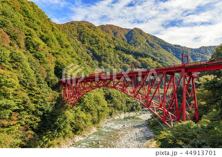 黒部峡谷　トロッコ鉄道 44913701