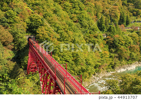 黒部峡谷 トロッコ鉄道 黒部峡谷 トロッコ鉄道 44913707