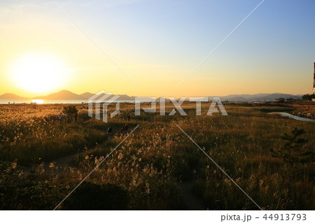夕焼け 夕日 風景 44913793