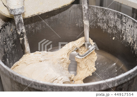 dough in a industrial bakery dough mixer. 44917554