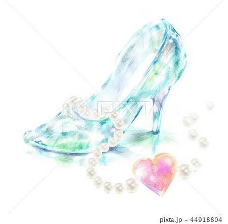 ガラスの靴 ジュエリー 手描きのイラスト素材 44918804 Pixta