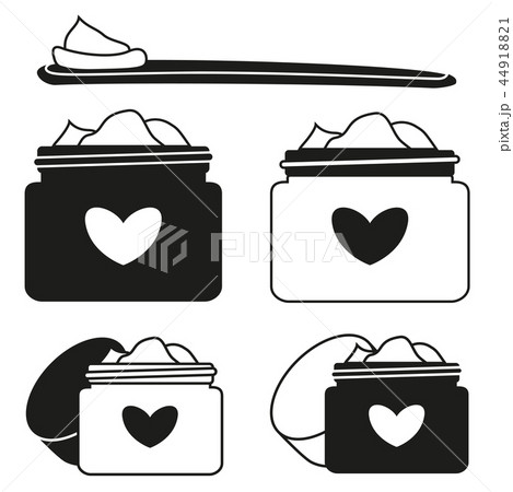 black and white face cream