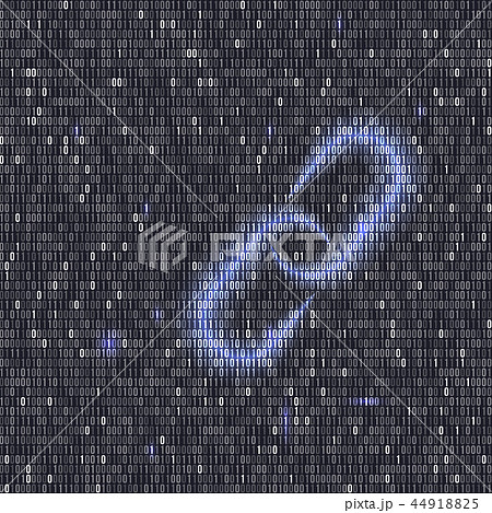 Blockchain hyperlink symbol. Binary code vector background with numbers one and zero. Cryptocurrency Blockchain hyperlink symbol. Binary code vector background with numbers one and zero. Cryptocurrency 44918825