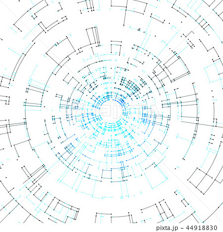 Connecting lines and dots on white background. Abstract network connection design concept 44918830