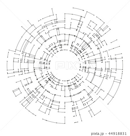 Connecting lines and dots on white background. Abstract network connection design concept 44918831