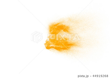 Dry river sand explosion. Golden colored sand. 44919268