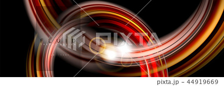 Mixing color waves on black, liquid flowing shapes Mixing color waves on black, liquid flowing shapes 44919669