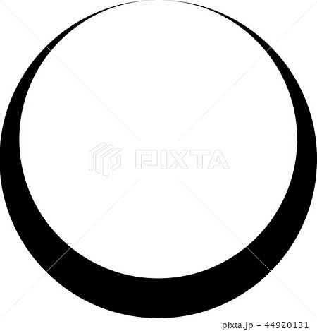 円 黒 べた塗り 月輪 和文様 年賀状素材 丸 小紋 透過 Png ピング 新年 和の素材のイラスト素材