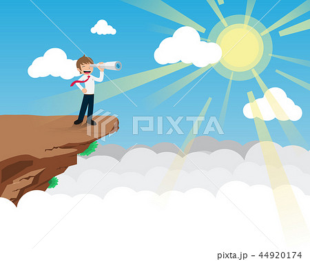 The Salary man Look  Using a Binoculars 44920174