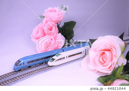 【鉄道模型】バラとロマンスカー 壁紙にも 【鉄道模型】バラとロマンスカー 壁紙にも 44921044