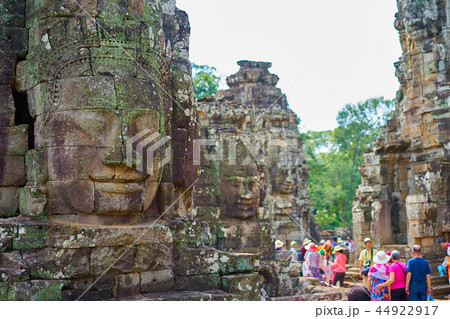 カンボジア　遺跡　バイヨン　世界遺産 44922917