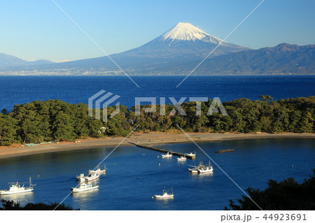 世界遺産　富士山　 西伊豆御浜岬　戸田港 44923691